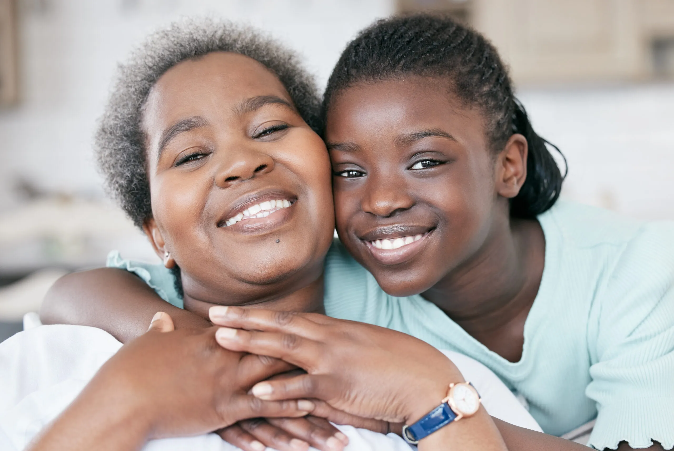 mom with daughter at home in taunton MA