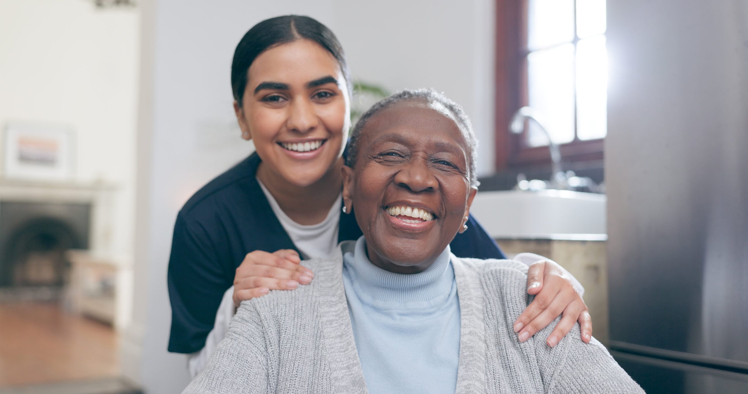 home health care Brockton MA elder black female with caregiver