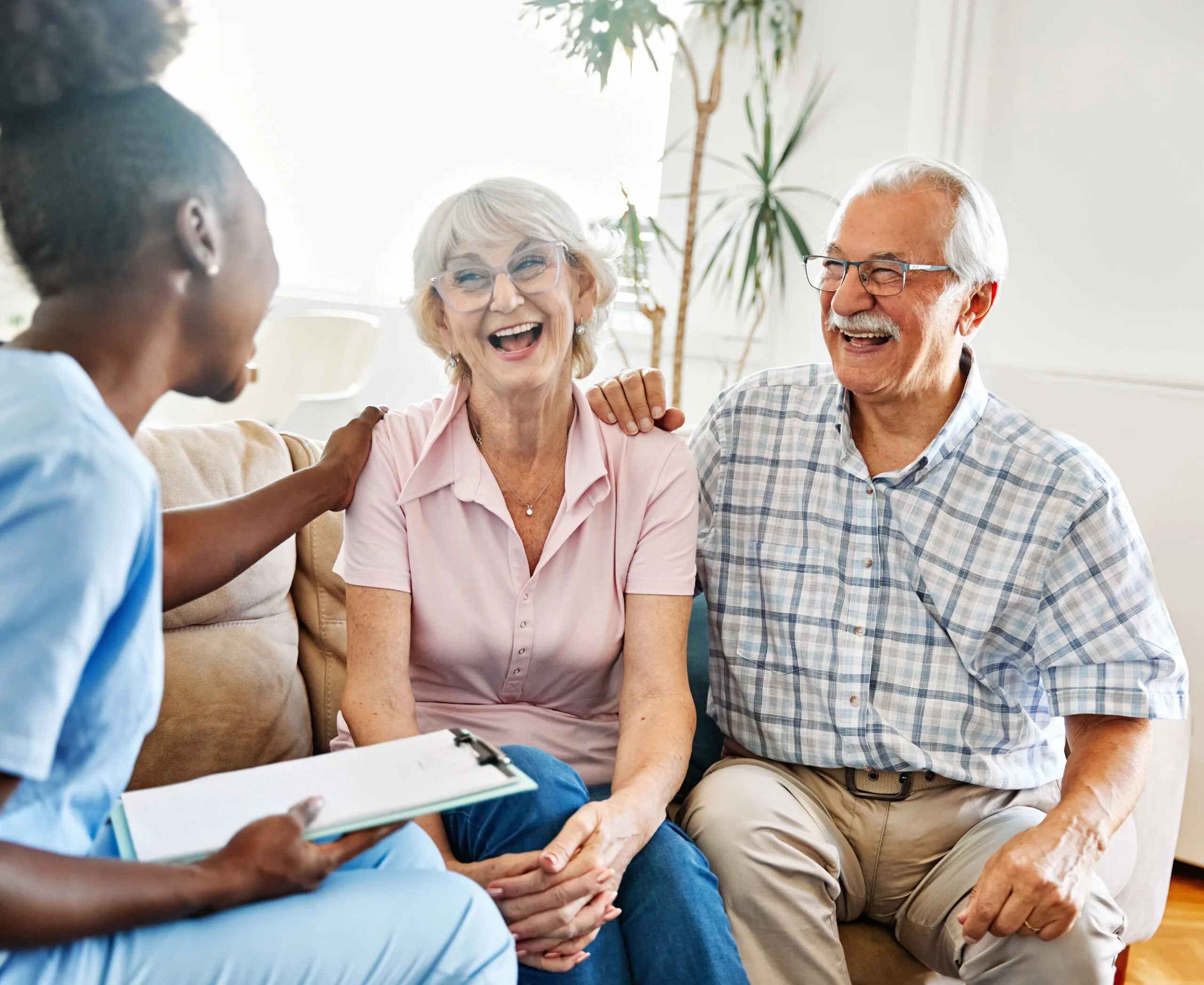 Adults engaging in community-based adult care activities showcasing the emotional and health benefits of AFC and GAFC programs.